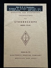 STROBOSCOPE MODEL 510-AL Bulletin No. 510 1961