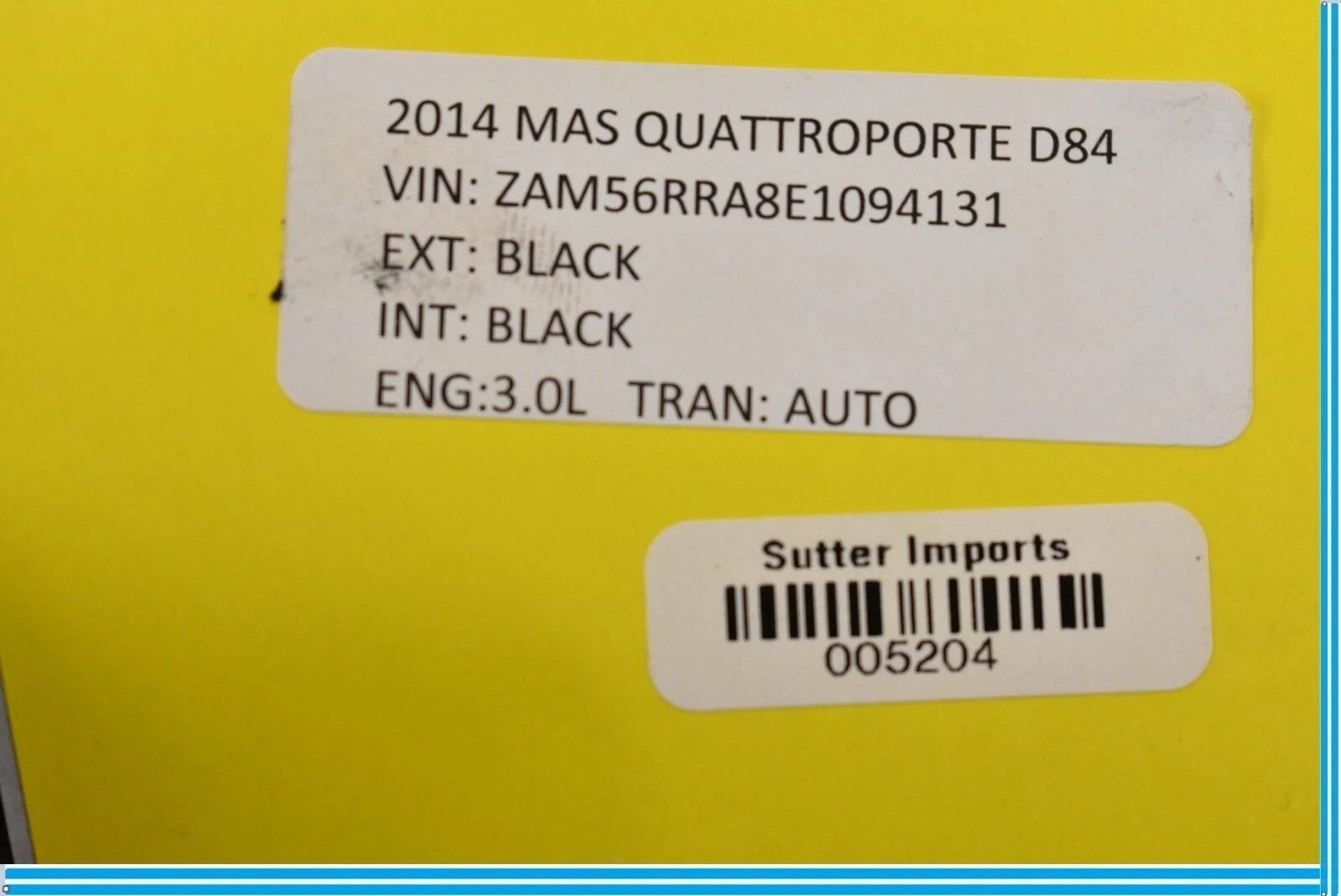 14-19 Maserati Quattroporte Rear Right Passenger Door Panel Interior Trim Oem