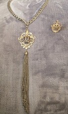 Harald Glööckler Pompöös Statement Halskette + Ring Gr. 55 - 17,5mm