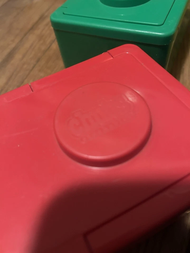 Chubs Stackables Baby Wipes Storage Lot 4 Colors Red, Blue, Green, Yellow - Image 4 of 4