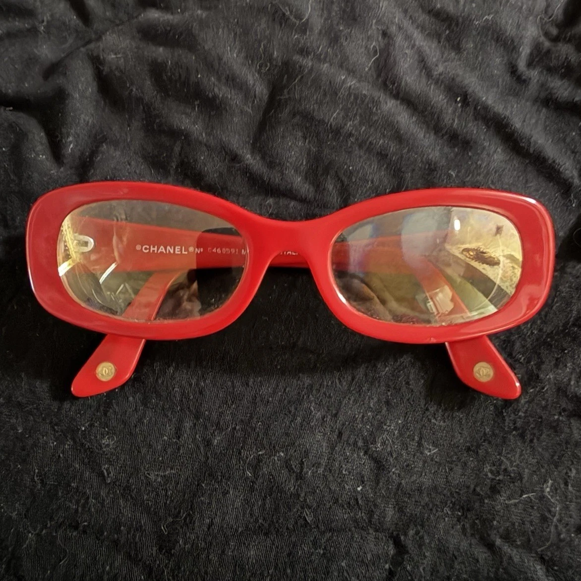 CHANEL Red Eyeglass Frames for sale | eBay