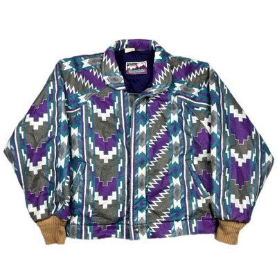 Walls Mountain Jacket Zip Mens Regular Large Southwestern Aztec Navajo USA Made
