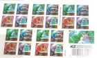 Book of 20 USPS Forever Stamps SNOW GLOBES 2022 Series -MINT FV $15.60.