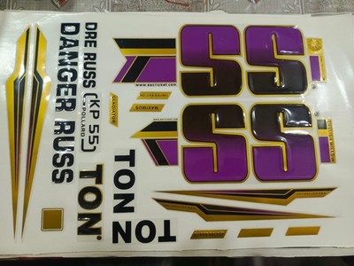 SS Black Original HardBall Cricket Bat Sticker -