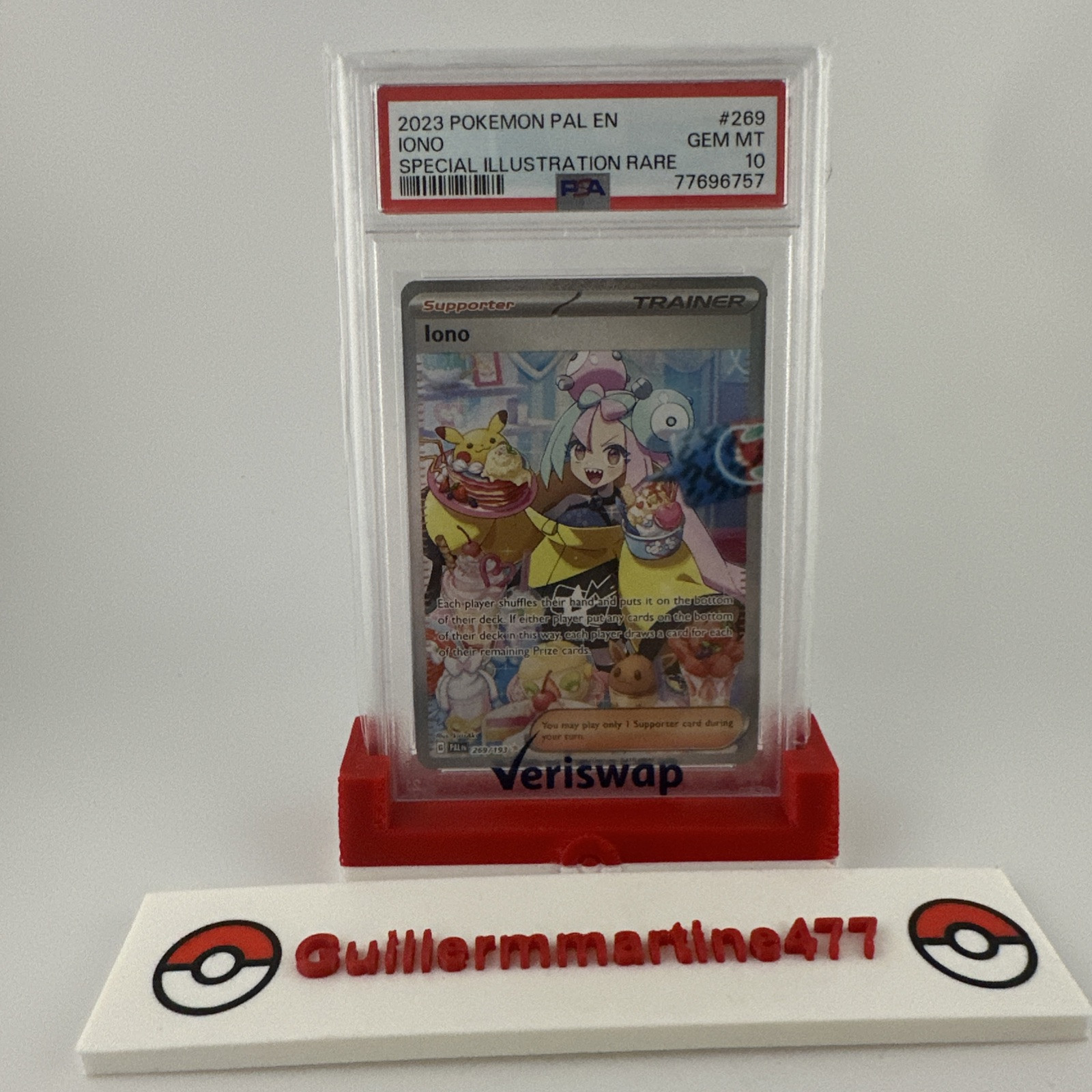 Iono 269/193 Paldea Evolved PSA 10 English Special Illustration