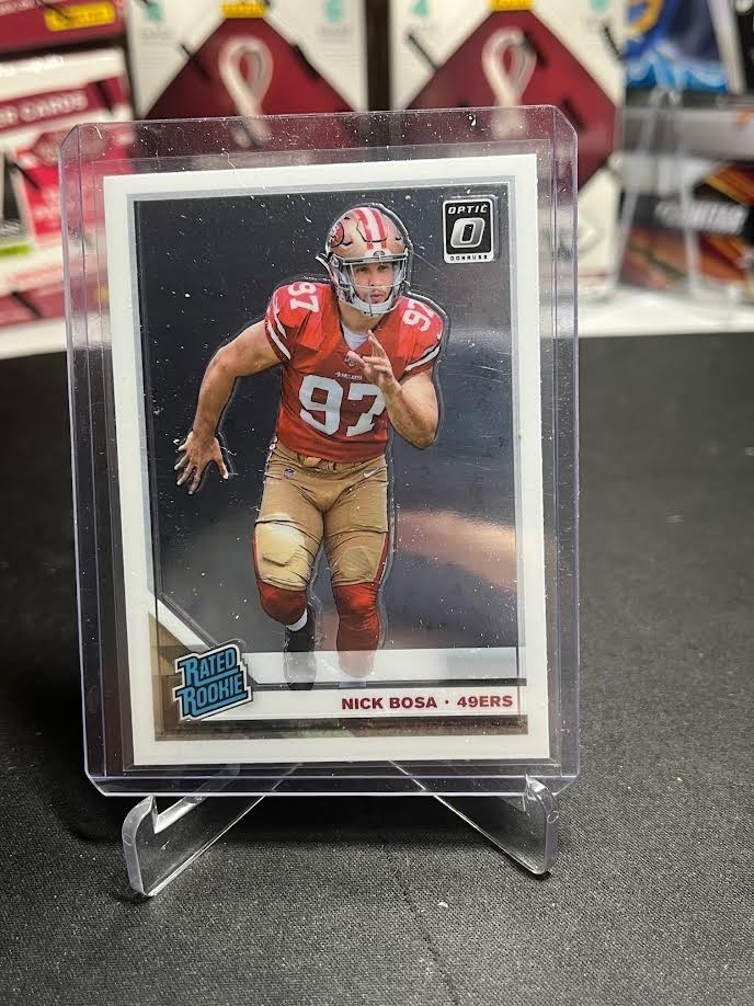 NICK BOSA ROOKIE CARD 2019 Donruss Optic RATED RC Football San Francisco 49ers