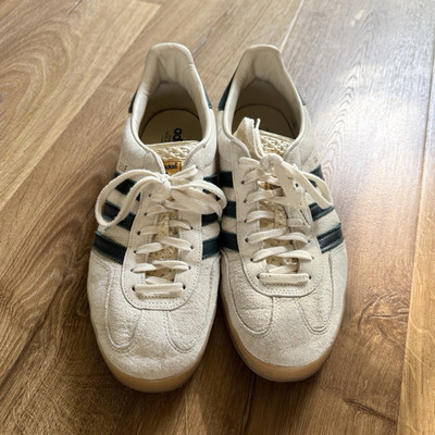 adidas Gazelle Indoor Cream White / Collegiate Green / Gum 10.5