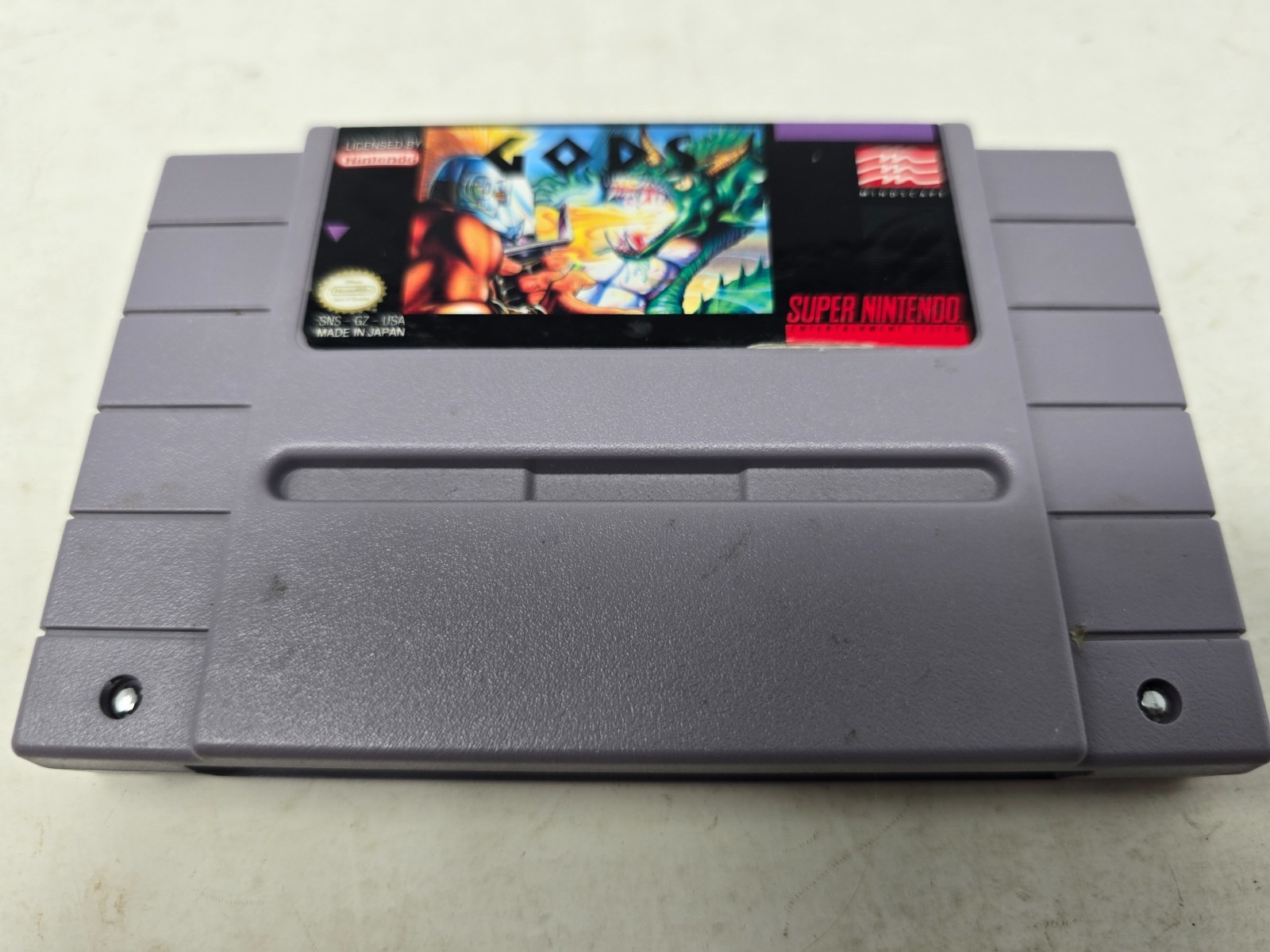 Gods (Super Nintendo Entertainment System, SNES 1992) Tested