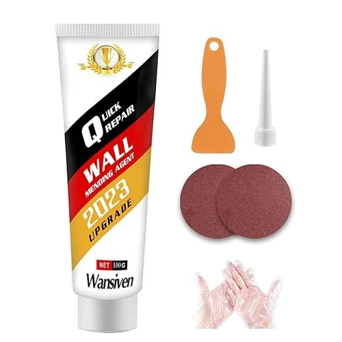 Stucco Muro 100g Kit Riparazione Graffi Fori Crepe Marmorizzato Effetto