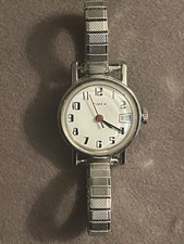 Timex Womens Vintage Quartz Watch, White Dial...