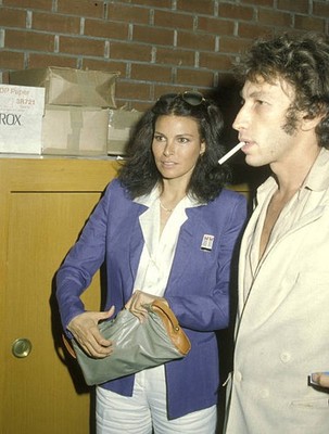 Raquel Welch Husband Andre Weinfeld at Opening of SOS Titanic at L- Old Photo