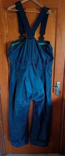 Henri Lloyd Trousers Mens Large Blue Overalls Sailing Waterproof Bib - Picture 10 of 17