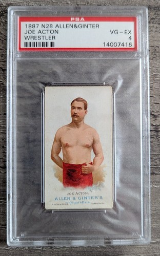 1887 N28 Allen & Ginter #1 Joe Acton — PSA 4