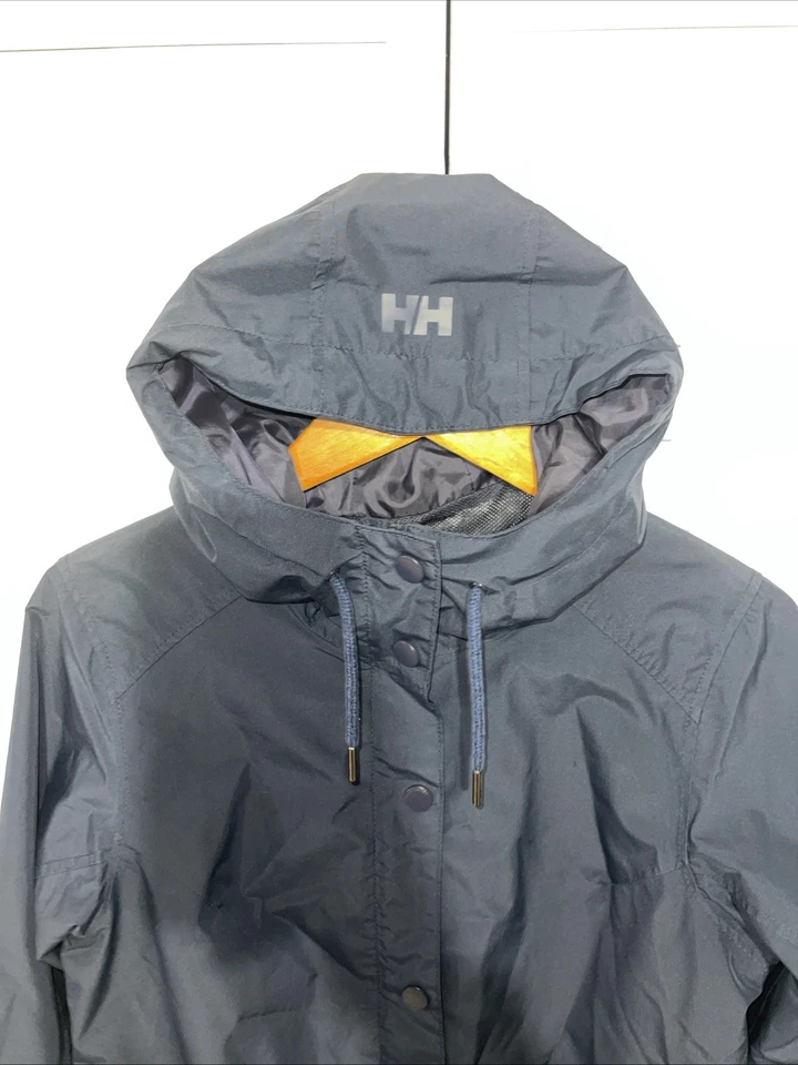Abrigo de Lluvia Helly Hanson Mujer Medio Azul Lyness Impermeable Chaqueta Tecnología *LEER* Foto 4 de 4