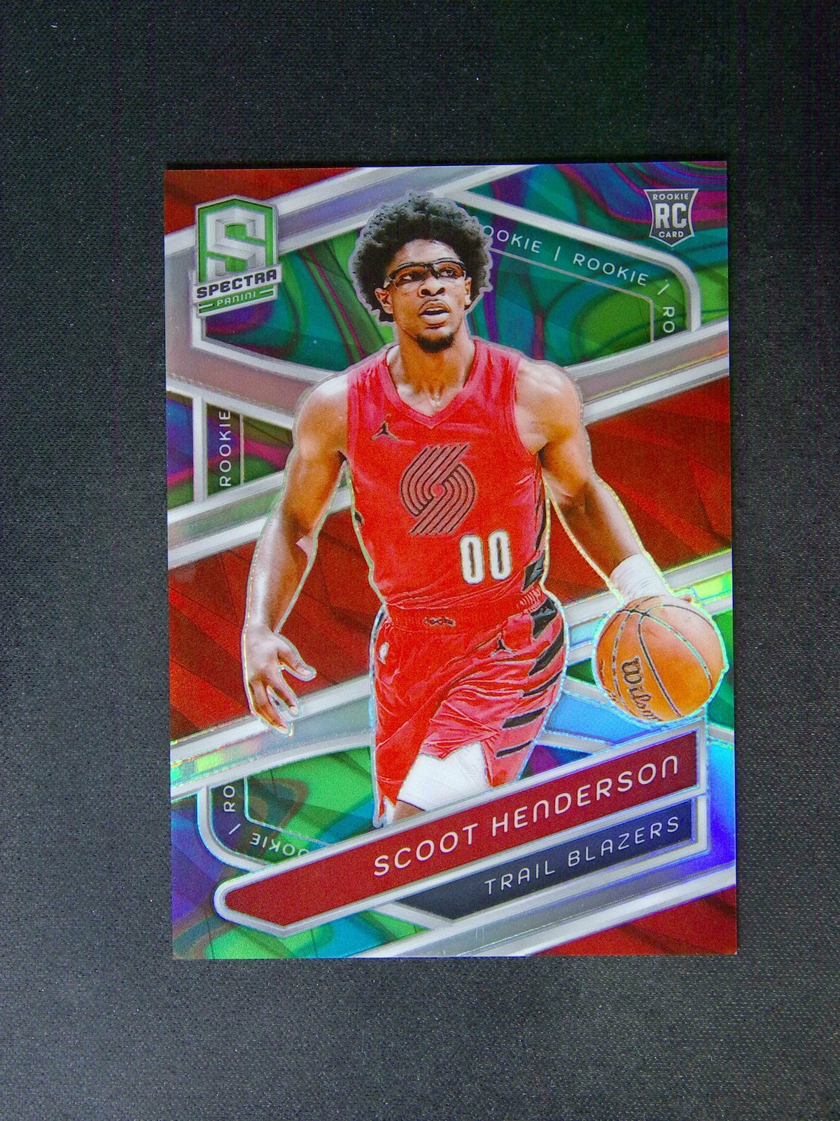 2023-24 Panini Spectra Scoot Henderson #142 RC Rookie Marble 5/5 ≈1/1