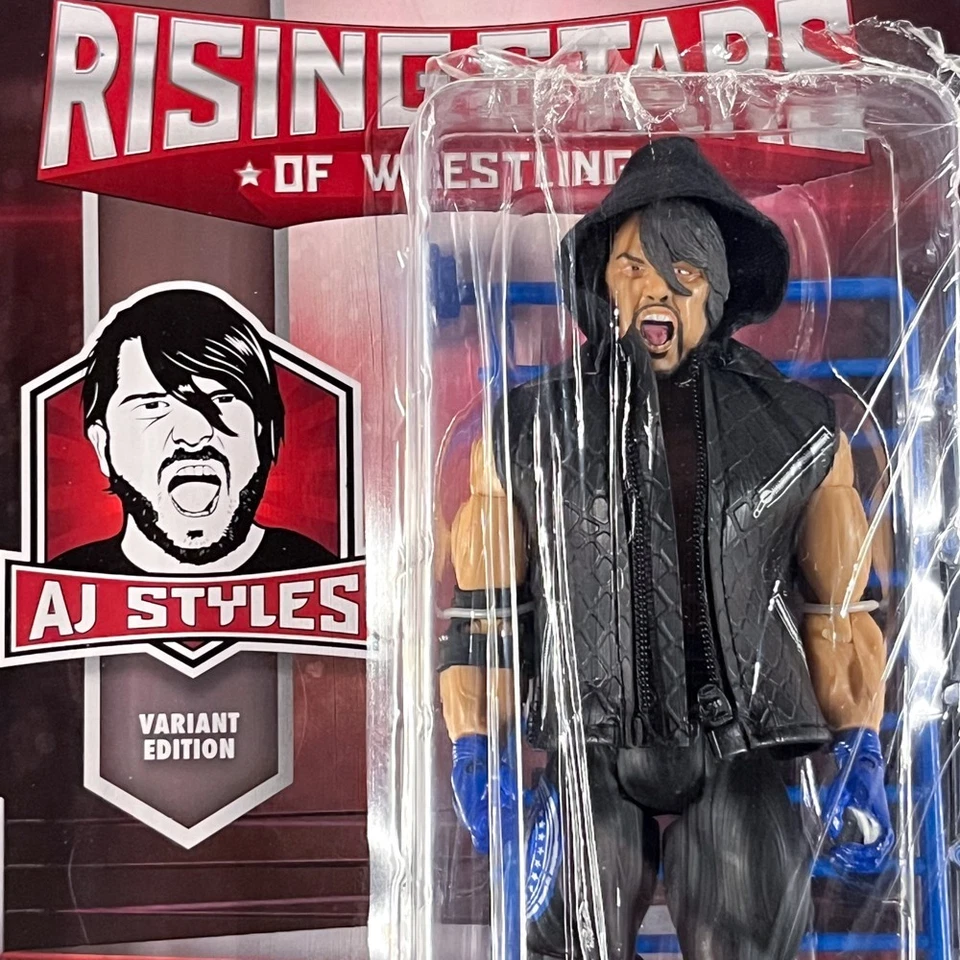 Figura FTC Rising Stars of Wrestling AJ STYLE Edición Variante Azul 2016 WWE TNA Foto 2 de 4
