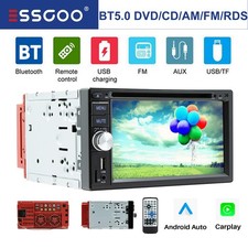 Autoradio CD DVD RDS USB Bluetooth Doppel 2 DIN Carplay Android Auto MiroorLink