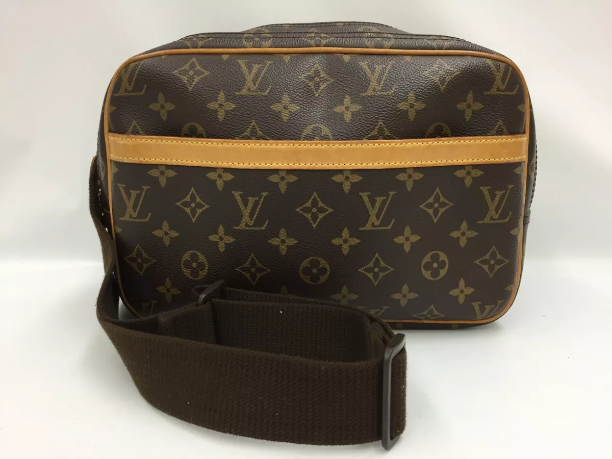 Auth LOUIS VUITTON Vintage Monogram Reporter Shoulder Camera Bag 1A130160n