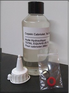 Kit joints tige de vérin pour 206cc tablette + 250 ml huile zs 15 Equivis Total