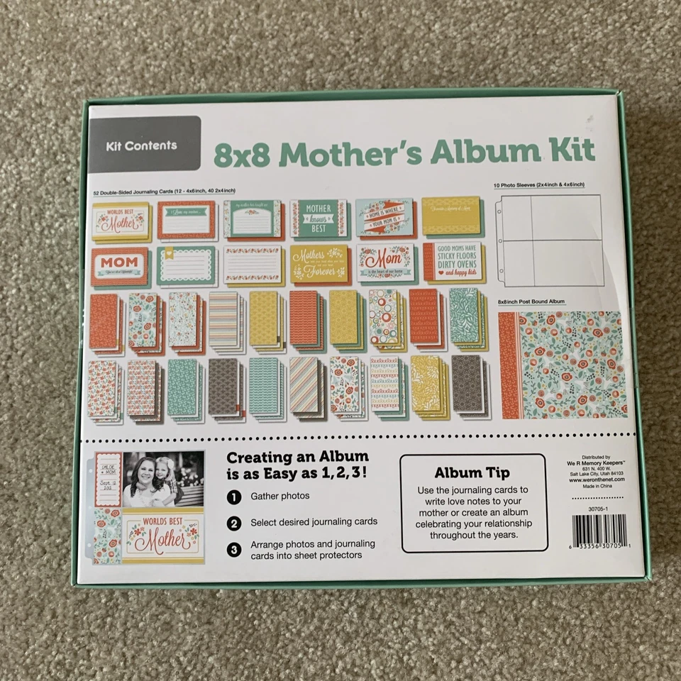 We R Memory Keepers 8x8 Mother’s Album Kit NEW! Album, Photo Sleeves, Journaling - Image 2 of 4