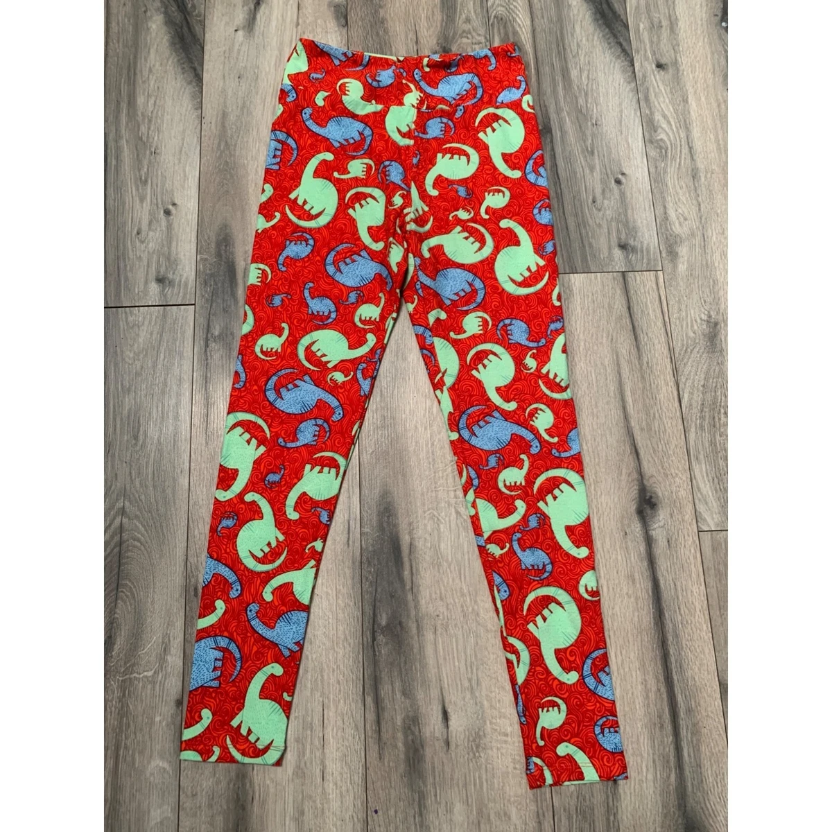 Legging Lularoe Rouge Coeurs Et Licornes Taille Unique Femme Neuf