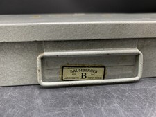 Vintage BRUMBERGER Metal 35mm Slide 2x2 Coin Storage Case Box 150 Slots 1150
