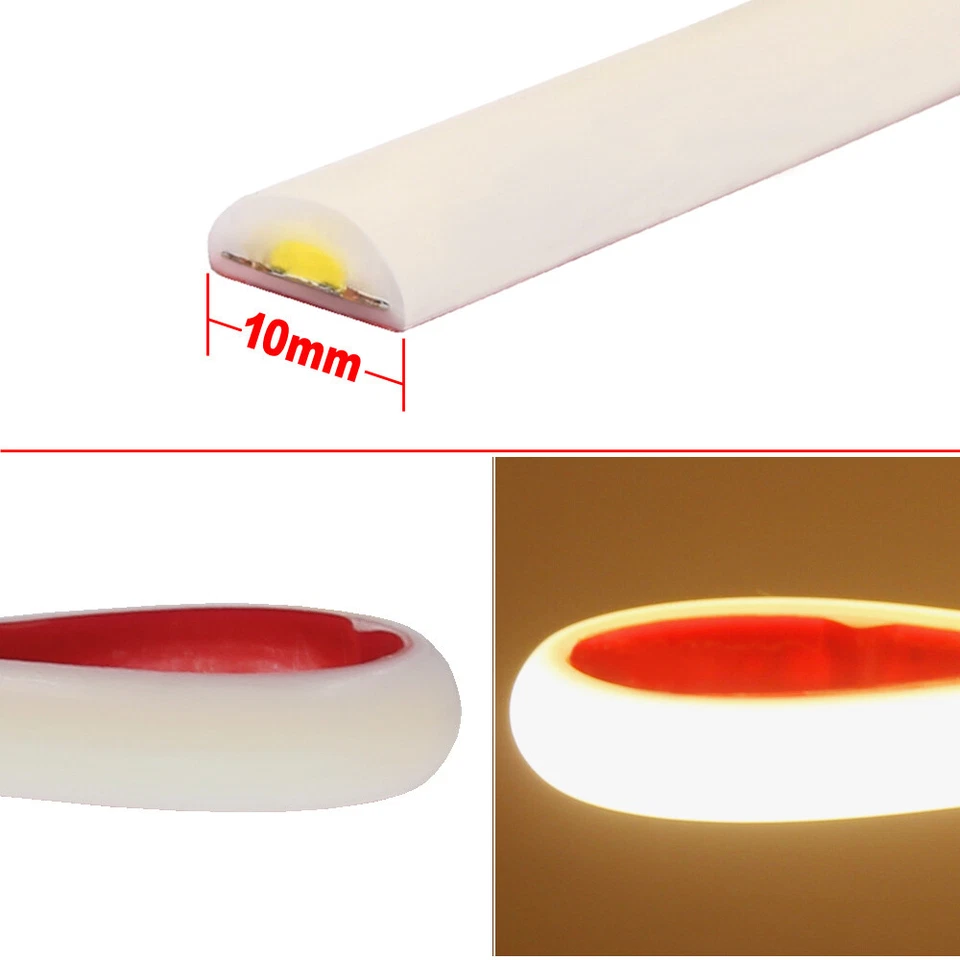 24V COB LED Streifen Neon Lichtschlauch Wasserdicht Haus Innen Außen Garten Boot - Bild 3 von 4