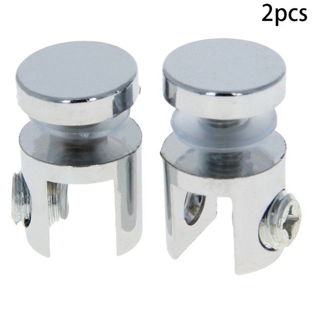 810mm Glass Shelf Clamps Bracket Clip Cylinder Bathroom Home Zinc