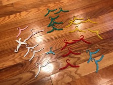 LOT OF 23 1960 s BARBIE HANGERS DOLL CLOTHES HANGERS