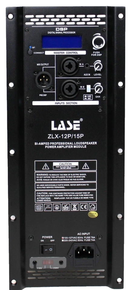 Ersatz Verstärker für Electro Voice EV ZLX 12P/15P mit Bluetooth