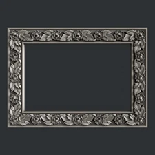 3d STL models for CNC, Artcam, Aspire, decor frame R27