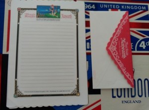 letter set sheet and envelope MAGIC KNIGHT RAYEARTH CLAMP LEGEND WRESTLERS mo...