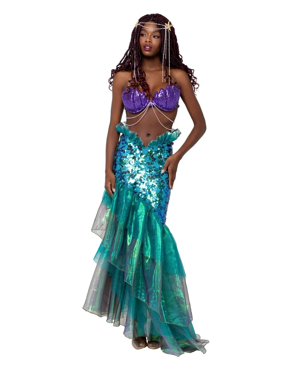 Sequin Complete Outfit Costumes Mermaid for Women for sale | eBay