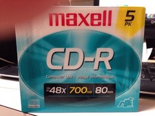 Maxell 700 MB 48X CD-R 5 Pack