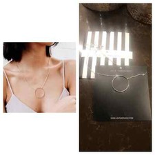 New Lele Sadoughi circle necklace