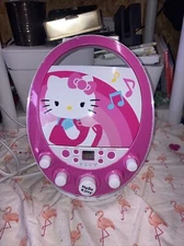 2015 HELLO KITTY 66209-WM Disco Party CD Player KARAOKE MACHINE with MICROPHONE