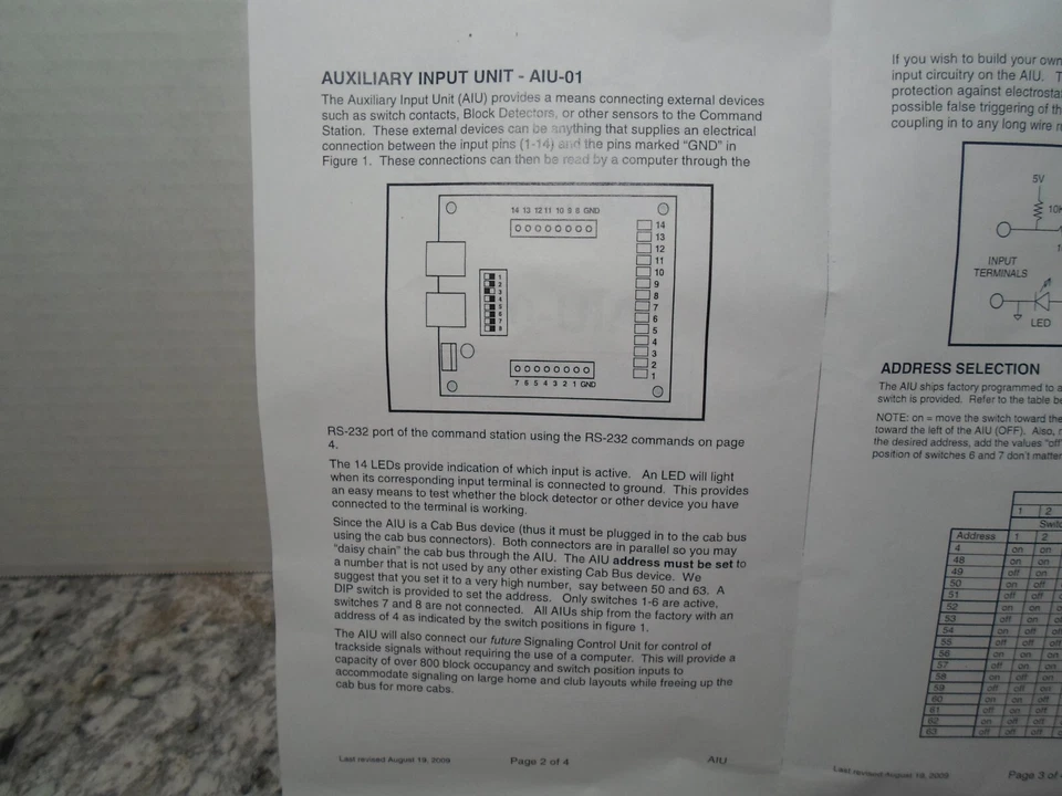 NCE 5240200 AIU-01 - Auxiliary Input Unit For Block Detection 524-200 - Image 2 of 3