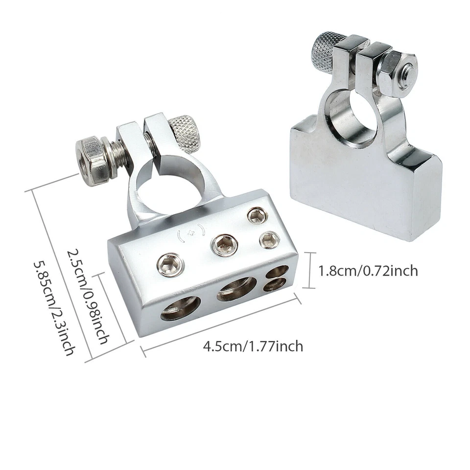 2 Stk Batterieklemmen Polklemmen Autobatterie Klemme Pol Batterie Verteiler - Bild 3 von 4