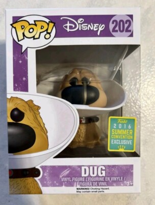 Funko Pop Disney UP DUG (Cone of Shame) #202 SCE 2016 Original
