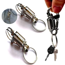 Handmade Wire keychian Key Holder Clip Creative Carabiner Keychains Car Buckle