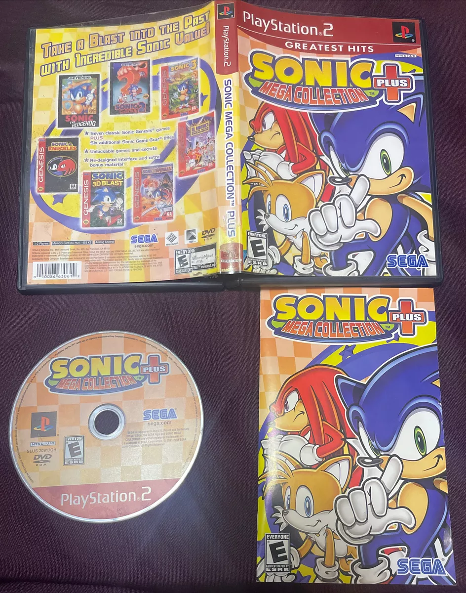 Sonic Mega Collection Plus PS2 - DISC ONLY - Tested