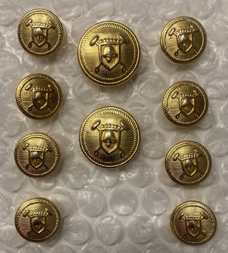 Ralph Lauren Polo Blazer Button Set 10 Cap Mallet Logo Design Solid Brass 1 Pc. - Picture 2 of 6