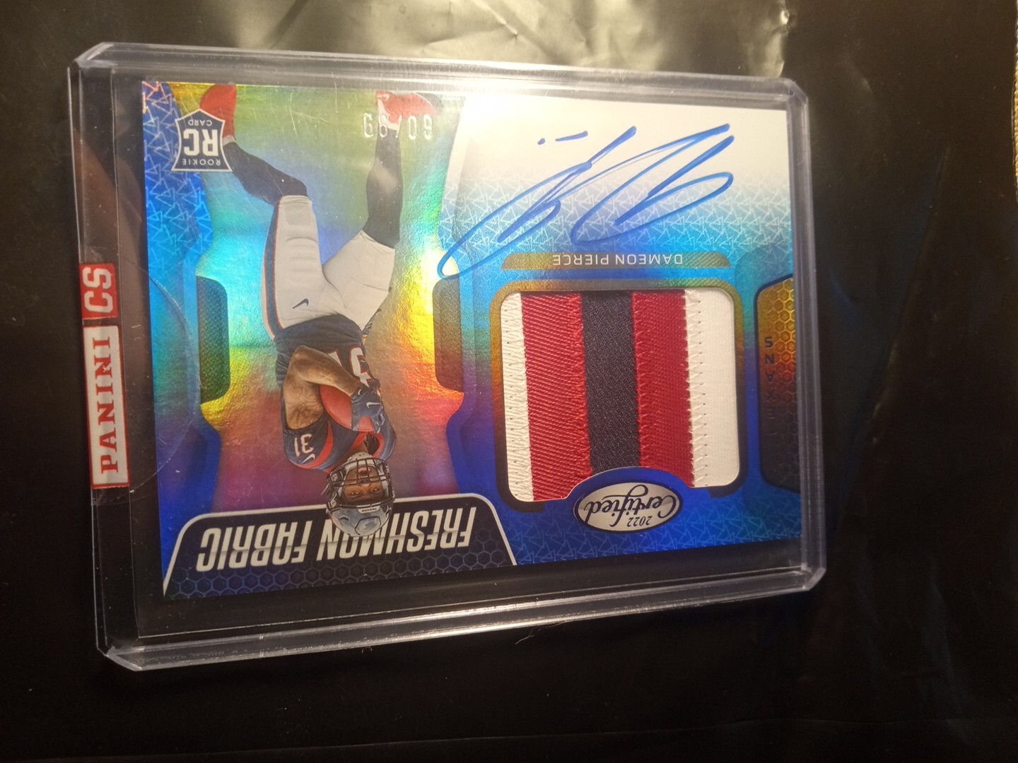 2022 Panini Certified Autograph Dameon Pierce #225 Rookie Auto Patch /99 🏈 view 5