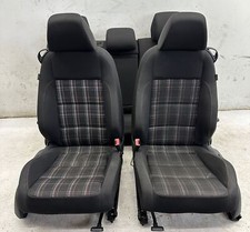 10-14 Vw Mk6 Gti Tartan Plaid Seats 2 Door Fits 4 Dr Oem