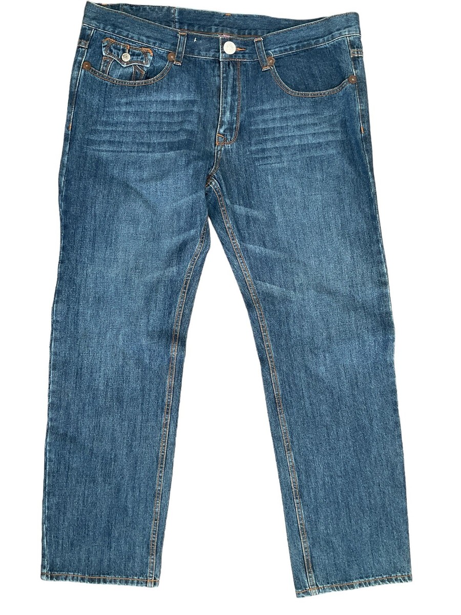 True Religion Denim Jeans Johny Super T Flap Relaxed Straight 