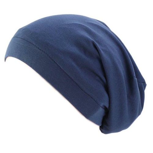 Damen Satin gefütterte Schlafmütze Haarausfall Chemo elastisch breites Band lässig Beanie Mütze - Bild 11 von 27