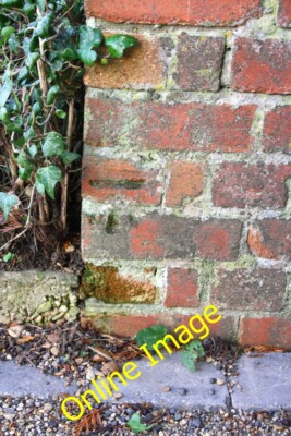 Photo 6x4 Benchmark on Wheatley Road wall at village boundary Garsington  c2013