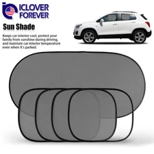 5PCS Car Side Rear Window Screen Sun Shade Mesh Cover Windshield Sunshade Visor