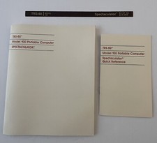 Radio Shack Manuals Model 100 Spectaculator Manuals 26-3828 Tandy TRS-80