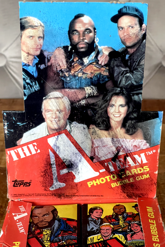 1983 TOPPS THE A-TEAM TV Series🍿PACK 10 Cards 1 Sticker 1 Gum MR. T ROOKIE? OVP - Bild 4 von 22